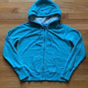 American Eagle turquoise zip hoodie XL